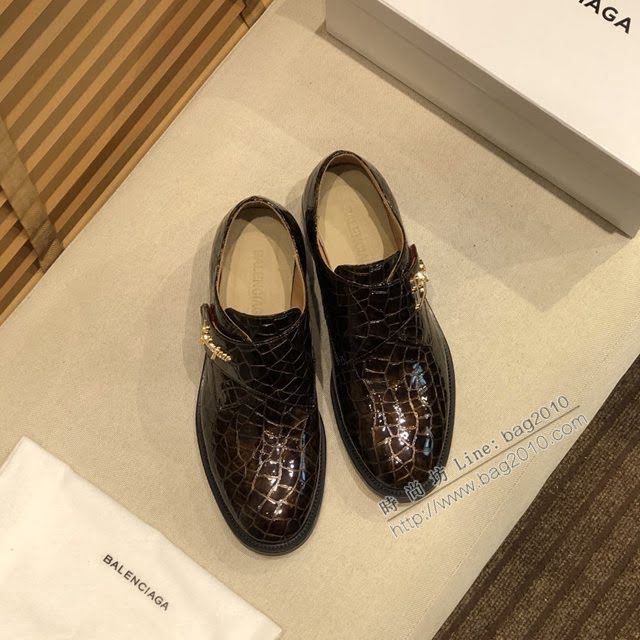 Balenciaga經典款男鞋 巴黎世家頂級版本進口原版小牛皮西裝鞋  hdbl1190